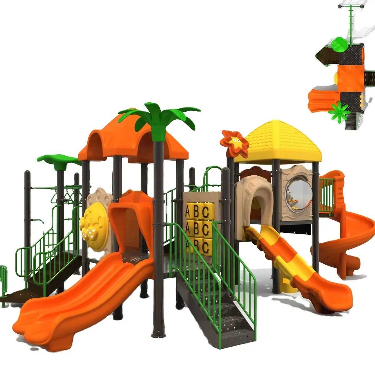 Kids Outdoor Area - 2026年版 キッズプレイエリア 室内・屋外遊具 プラスチック製コンビネーションスライド 遊園地設備 メーカー直販