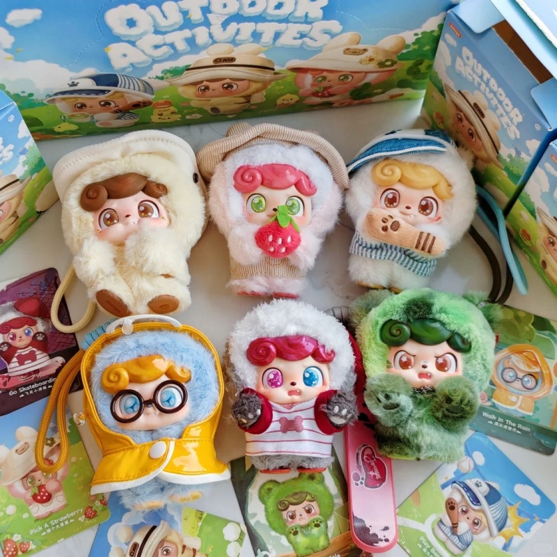 Q Kids Outdoor - Q.Kid アウトドアアクティビティシリーズ ブラインドボックス ビニール人形 バッグペンダント デコレーションドール