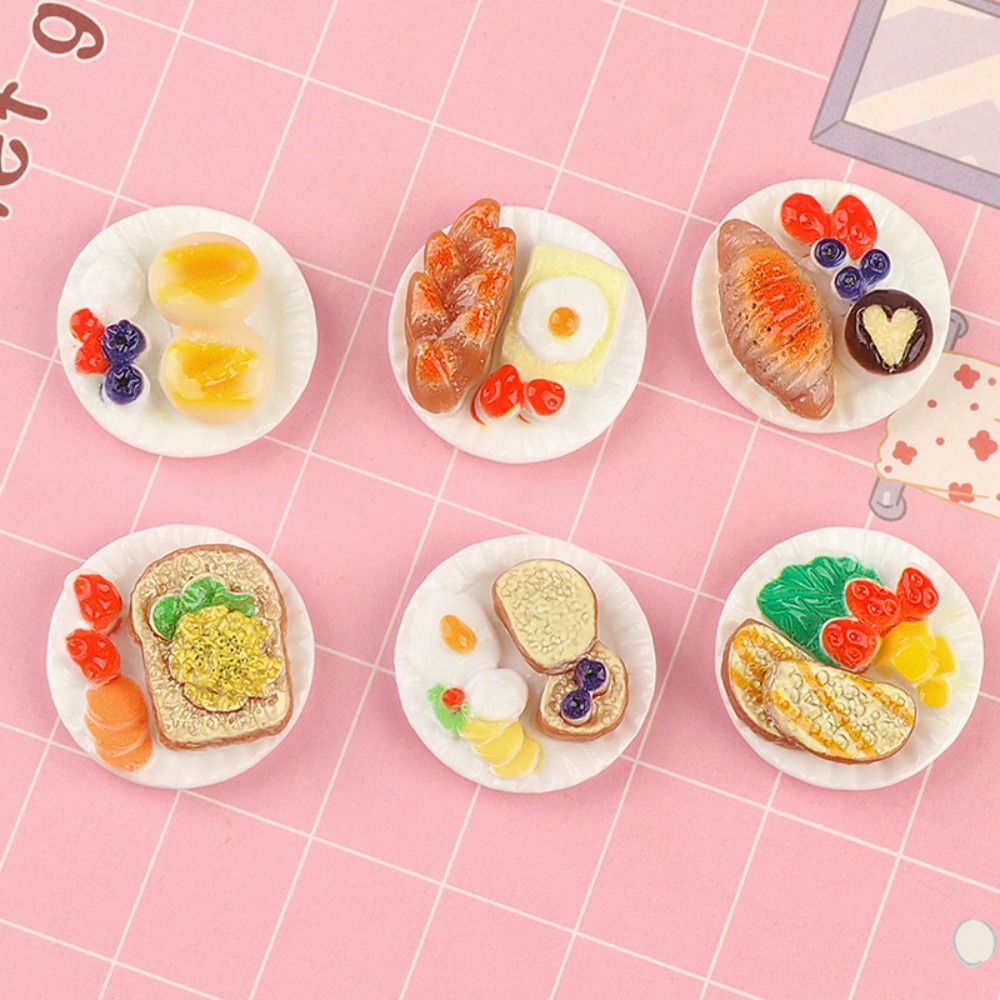 ドールハウス-ミニチュア食品シミュレーションモデル,カラフル - Kids Outdoor Kitchen Accessories のレビューと価格