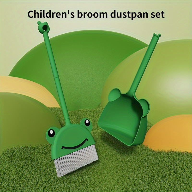 ほうきとちりとりのセット、家庭用ネット人気セット、柔らかい毛 - Kids Outdoor Broom のレビューと価格