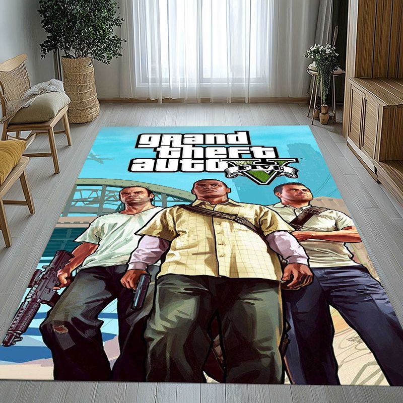 クラシックなG-GTAゲームのキャラクターが描かれた、リビン - Kids Outdoor Area のレビューと価格