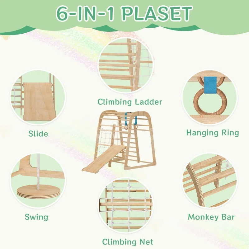 無垢材子供用滑り台 木製室内家庭用幼稚園滑り台 ベビー用ブラ - Kids Outdoor Climbing Frame のレビューと価格